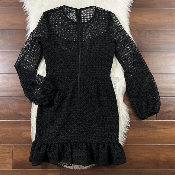 Bardot Women's Size US 6 / Small Black Lace Savannah Mini Dress - Picture 9 of 12